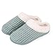 Hausschuhe Damen Winter Wärme Bequem Plüsch Pantoffeln Indoor Home rutschfeste Kuschelig Weite Leicht Slippers(Grün.HST,40/41 EU)