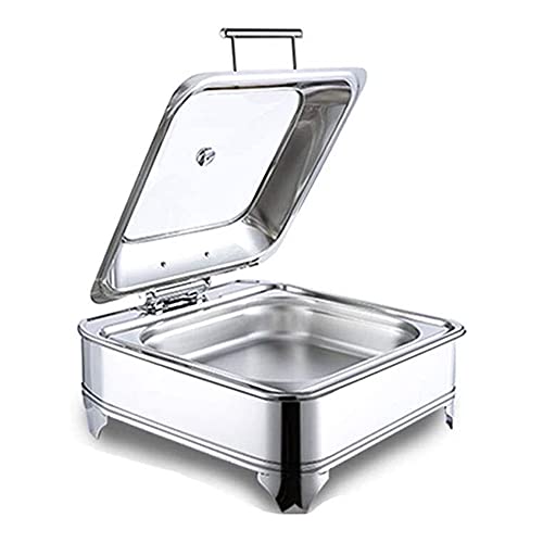 Aquecedor de alimentos, prato de atrito de aço inoxidável prato, conjunto de aquecedor de buffet de