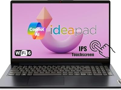 PURTCH Lenovo IdeaPad 1i 15.6 Inch FHD Touchscreen Laptop | Intel 12th Gen 10-Core i5 CPU | 40GB RAM, 2TB SSD | WiFi 6, Copilot AI | School & Business Use | Abyss Blue