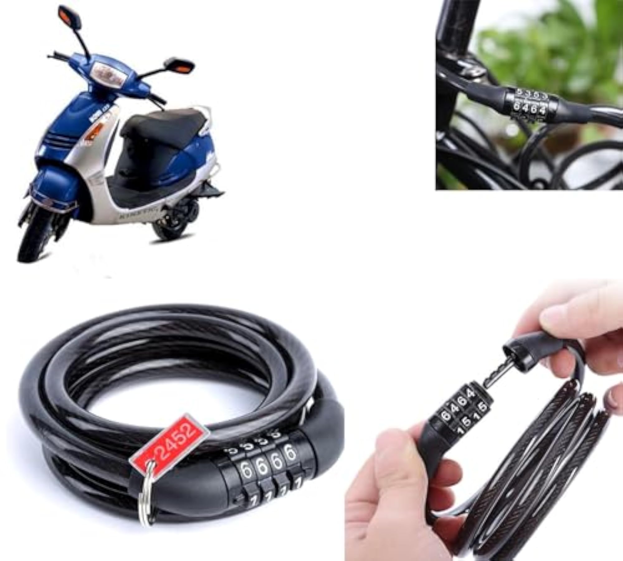 Heavy Duty Security Number Lock for Nova, Anti-Theft Cable Lock