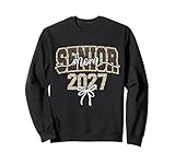 Leopard Senior Mom 2027 Proud Mom Of A Class Of 2027 Mother Sweatshirt