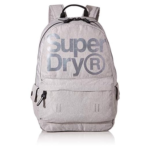 Superdry herr logo Montana ryggsäck, 13,5 x 46 x 30,48 cm, - Grå (grå marmor) - 13.5x46x30.5 cm (B x H x T)