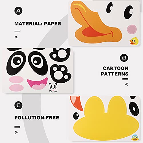 Acessórios para brinquedos Pacote de materiais artesanais para crianças Bandeja de papel criativo Ba