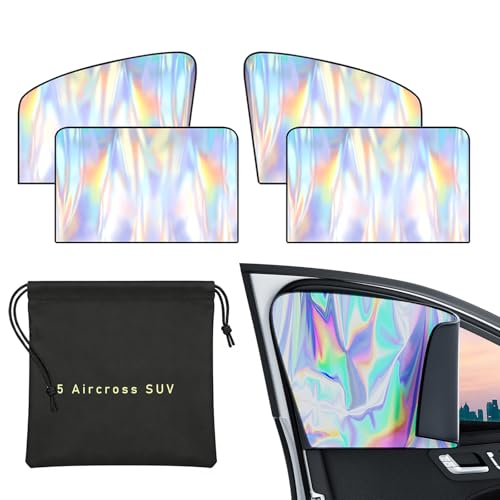 Side Window Sun Shade,Sun Blocker for Car Windows Only Compatible with Citroen C5 Aircross SUV (2018-2023) UV Protection & Privacy Window Cover Car Window Shade Set of 4