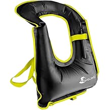 Snorkel Vest for Adults, Inflatable Swim Vest Jackets for Women/Men,Swimming Vests for Kayaking, Paddle Boarding, Fishing, Surfing, Snorkel, Watersports, Rafting