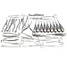 AAProTools 35 Pcs Dental Instruments Extraction Extracting Elevators Forceps A+ Quality