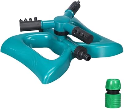 Billion Lawn Sprinkler, Garden Water Sprinkler, Garden Watering, Garden Irrigation, Lawn Irrigation System, Three Fork Nozzle, Automatic Rotation Sprinkler, Gentle and Firm, 360  Rotation, Adjustable