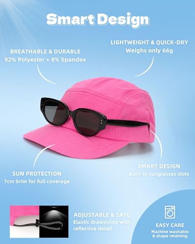 Image of Lightweight Golf Hat for Women Men, UPF 80+ Sun Protection Cap, Breathable Quick-Dry Baseball Cap for Running Sport