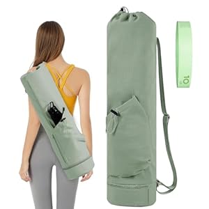 XdealCozyxc Portable Pilates Yoga Bags for Women with Adjustable Shoulder Strap, Size 7.5 Inches x 31 Inches