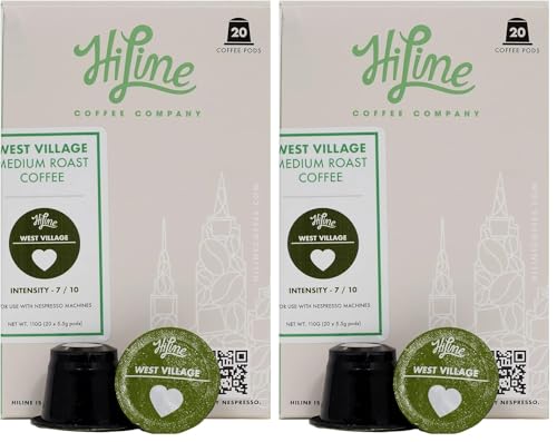 HiLine West Village Organic Espresso Capsules 20ct (2 Pack)