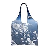 Wiederverwendbare kleine Einkaufstaschen für Frauen: Faltbare wiederverwendbare Einkaufstasche, Tragetasche für Arbeit, Strandtasche Tote, Canvas Tote Bag Ästhetik, Taschenersatz für den täglichen Gebrauch. Leicht zu reinigen, Handwäsche oder sanfte Maschinenwäsche wird empfohlen, bitte nicht bleichen.