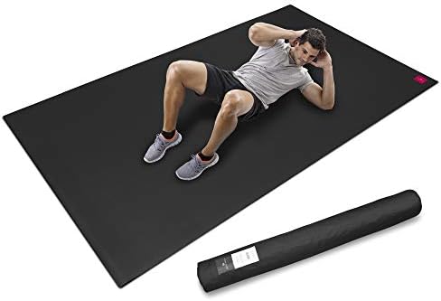 SHANTI NATION Cardio Mat Fitnessmatte, 2,5 x 1,5 m | inkl. Aufbewahrungstasche, abriebfest, desinfizierbar, mit Schuhen benutzbar, für intensive Workouts