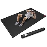 SHANTI NATION - Cardio mat - large fitness mat - long and wide (2.5 x 1.5 m) - including storage bag - for intensive workouts - abrasion-resistant - can be disinfected - can be used with shoes