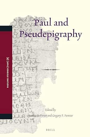 Paul and Pseudepigraphy: 8 book cover