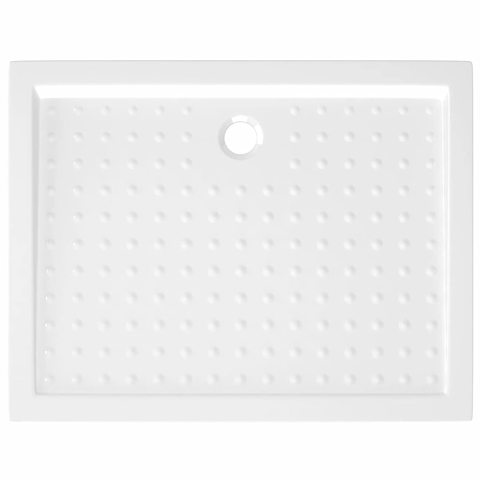 ARKEM Plato de Ducha con Puntos ABS Blanco 90x70x4 cm Mamparas De Ducha Plato Rectangular