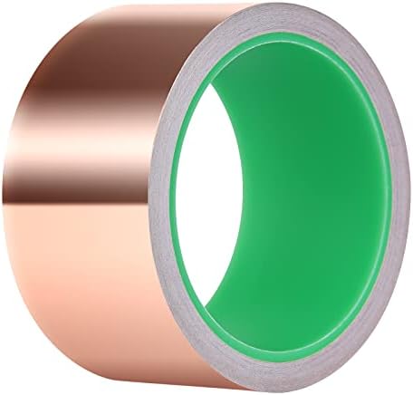 Copper Tape, Copper Foil Tape Kirecoo (2inch X 33 FT) Copper Foil with Conductive Adhesive for Guitar, EMI Shielding, Crafts, Electrical Repairs and Grounding