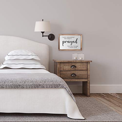 I Still Remember The Days I Prayed Sign 11x16 Inch For Home Wall/ Farmhouse Decor with Wood Frame - Image 6