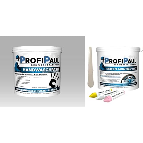 Set professionale per il montaggio degli pneumatici, pasta per lavaggio a mano, pasta di montaggio (5 kg di pasta di montaggio bianco e 5 kg di pasta lavavani)