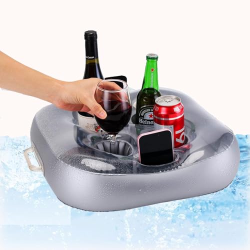 Bogoro Poolbar Cocktailhalter,4 Löchern Aufblasbarer getränkehalter,Schwimmende Coasters BecherhalterHergestellt aus Hochwertigem PVC,Stabile Struktur,Ideal für Sommer Schwimmbad Party Pool Bogoro Poolbar Cocktailhalter,4 Löchern Aufblasbarer getränkehalter,Schwimmende Coasters BecherhalterHergestellt aus Hochwertigem PVC,Stabile Struktur,Ideal für Sommer Schwimmbad Party Pool
