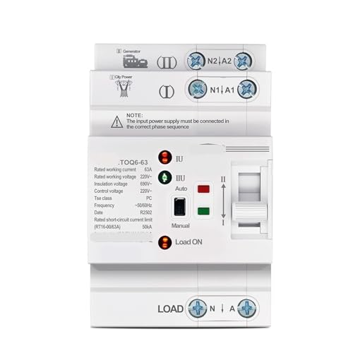 Interruptor de transferencia automática contra apagones en sistemas de 220V