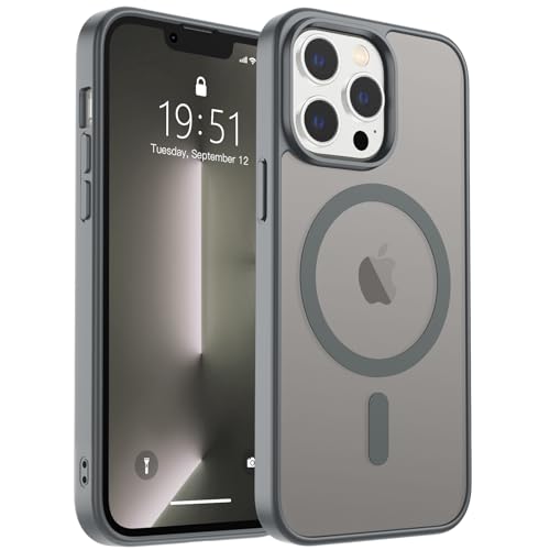 zapica Magnetic for iPhone 13 Pro Case, Dark Gary