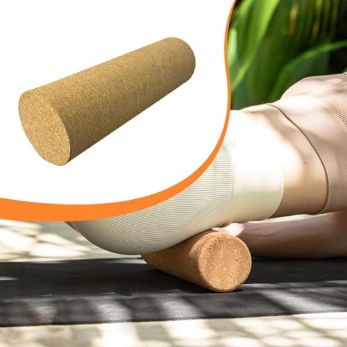 Cork Foam Roller for Muscle Massage, 13.8 inch (35cm) Cork Roller for Myofascial Release, Pilates & Yoga, Deep Tissue Massage Tool for Back, Legs, Sports Recovery- 5cmx15cm — view 6
