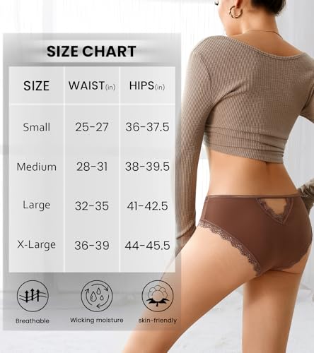 Image of Eiggam Women's Cotton Bikini Panties,High-Cut Full Coverage Stretch Cool Underwear for Women
