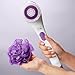 Spa Sciences - NERA - Power Shower Brush - 3-in-1 Multifunction Back & Body Brush - Exfoliation, Cleansing, Massaging - for All Skin Types - Includes Body Brush, Loofah, & Pumice Stone - USB Charging