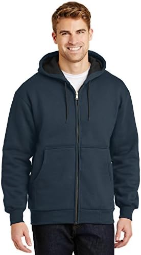 CornerStone - Heavyweight Full-Zip Hooded Sweatshirt with Thermal Lining XL Navy