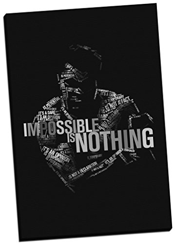 MOHAMMED ALI qoute Impression sur toile murale Art Grand 76,2 x 50,8 cm