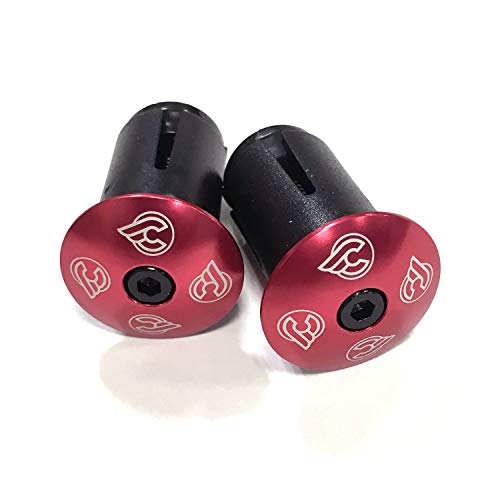 Cinelli Unisex's Bar End Expander Plugs, Red, Universal #TOP14