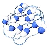 フック付き安全ディバイダーロープ ナイロンセキュリティレーン分離ロープ 強力な浮力 耐摩耗性ブイライン プールアクセサリー