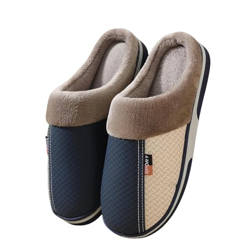 Pantoufles de maison chaudes pour hommes avec semelle d'extérieur - 2