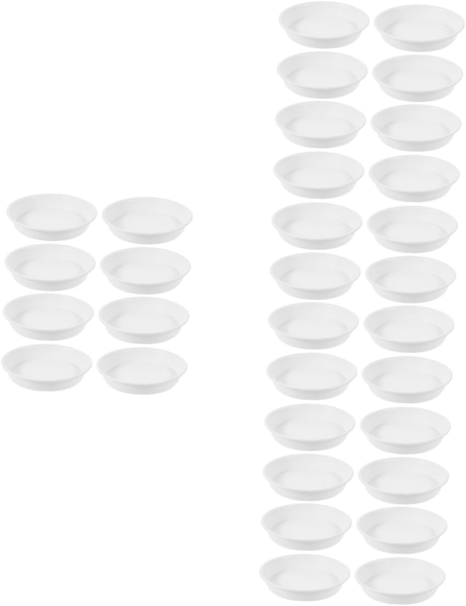 VICASKY 4sets Round Plant Saucer Tray Durable Humidity Tray for Indoor Plants Outer Thick Water Catching Plates for Flower Pots and Pots 8pcs*4
