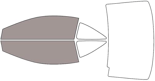 Miniatura 32 de Rvinyl Kit de tinte de ventana compatible con Honda Civic 2006-2011 (Coupe) - Kit de precorte delantero - 20% Parte delantera - 20%,Parte delantera