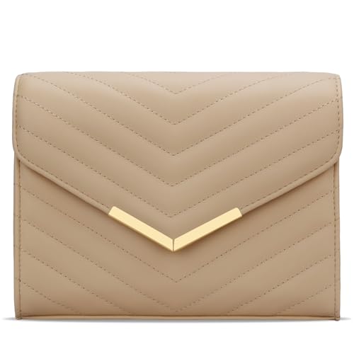 Image of KKXIU Women Formal Vegan Leather Evening Envelope Clutch Purses and Handbags for Party Wedding Prom Bridal