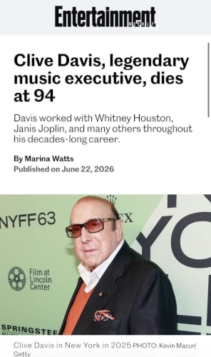 Clive Davis Sony Music exec dies at 94