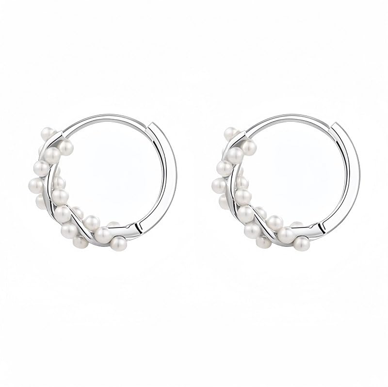 Eleganti orecchini a cerchio in argento 925: acquistali online su Perla d'Oro