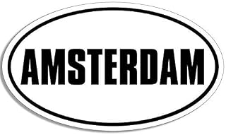 BW Oval Amsterdam Sticker (Netherlands Decal)