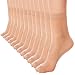 Produktbild LiiYoang Nylonstrümpfe 12 Paar Nylon Socken Damen 20 DEN Feinstrumpfsöckchen, Feinstrümpfe Leicht Glänzendem | Mehrere Farben