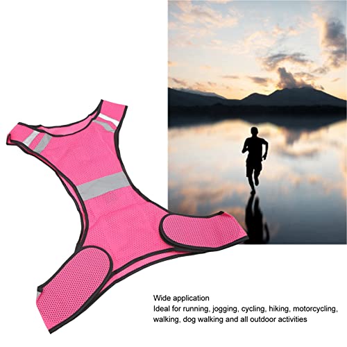 Colete de segurança, colete reflexivo de alta visibilidade ajustável leve alimentado por bateria res