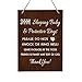 LifeSong Milestones Sleeping Baby Protective Puppies Baltic Birch Rope Hanging Sign for Front Door - Do Not Knock or Ring Doorbell - Quiet Entry for House New Home Decor - 8x10 (Walnut)