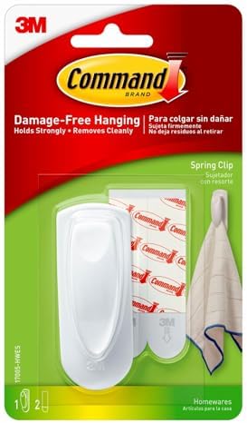 Command 17005-HWEF 17005-HWEF Spring Clip 1 Clip 2 Strips