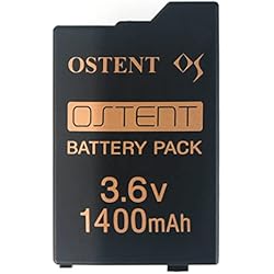 Litio Batery OSTENT Real 1400mAh 3.6V Litio Ion Li-Ion Polymer Recargable Paquete de batería Reemplazo Versión Mejorada para Sony PSP 2000/3000 PSP-S110 Consola Videojuegos
