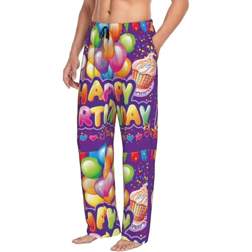 Men Pajama Pants Lounge Pant Sleep Pajama Bottoms Casual Wide Leg Long Pj Pants Loungewear With Drawstring Pockets2