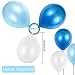 JOJOR Globos Azules y Blancos,100 Piezas Azul Globos Helio Latex Perla Ø...