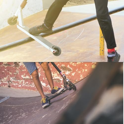 2 sztuki kółek do hulajnogi wyczynowej z łożyskami ABEC-9, 110 mm zamienniki kół, na większość hulajnóg wyczynowych i kickscooterów (czarne)