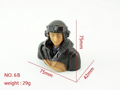 RC Pilot Figure 1/6 Scale Figure Pilot 6B Toy Model with Headset Glass (LS-6B-2302B)