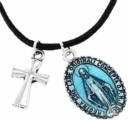 Amazon Franco Milano イタリア 奇跡のメダイ 不思議のメダイ 正規品 メダイ クロス ネックレス ペンダント ブルー お守り ネックレス 通販 Amazon Franco Milano イタリア 奇跡のメダイ 不思議のメダイ 正規品 メダイ クロス ネックレス ペンダント ブルー お守り ネックレス 通販