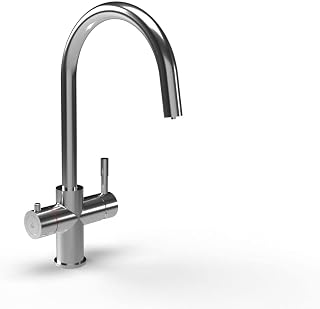 Hanstrom Ume Chrome Boiler Tap - 3-in-1 Swan Instant Boiling Water Tap with Boiler & Filter - Chrome